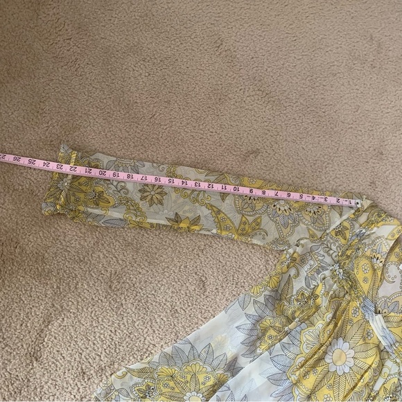 Julie Brown Silk sheer V-Neck Tunic - Sz 2 - Picture 12 of 15